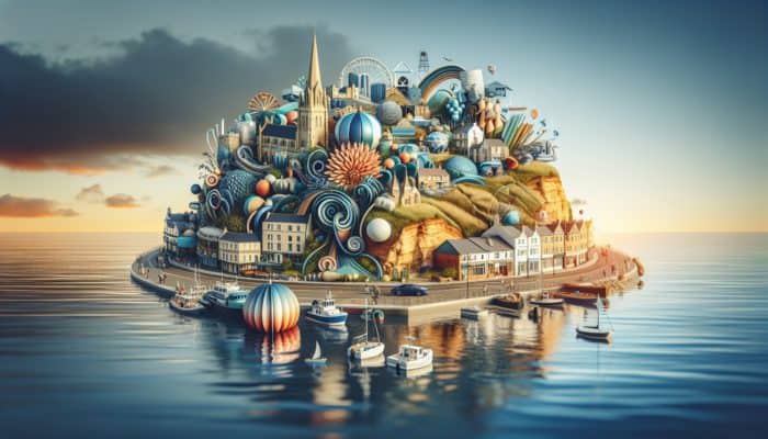 Instagram Marketing in Sidmouth for Small Businesses: A vibrant Instagram feed highlighting Sidmouth's small businesses, landscapes, and culture, engaging the local audience.